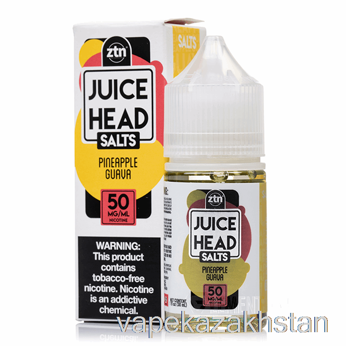 Vape Kazakhstan Pineapple Guava - Juice Head Salts - 30mL 35mg